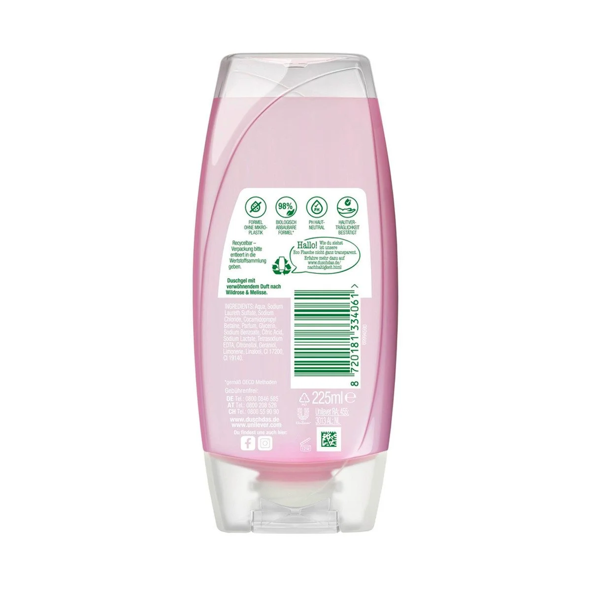 Duschgel „Wilde Blumenwiese“ – Wildrose & Melisse, 250 ml